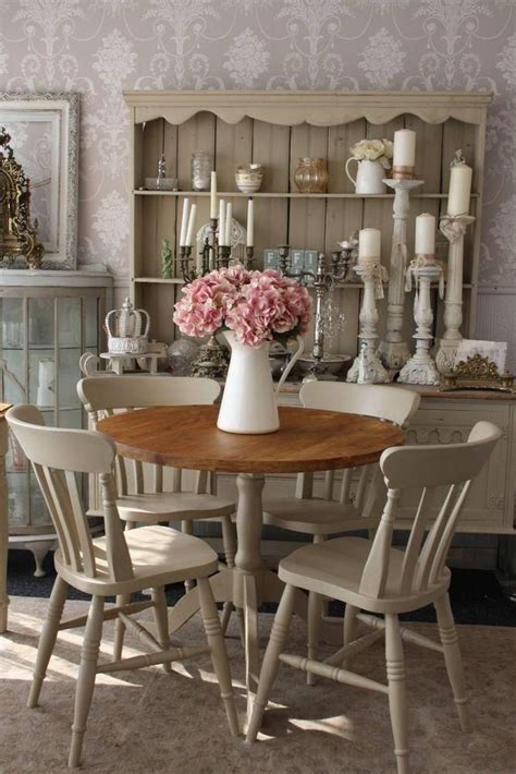 20 Ideas Of Shabby Chic Cream Dining Tables And Chairs