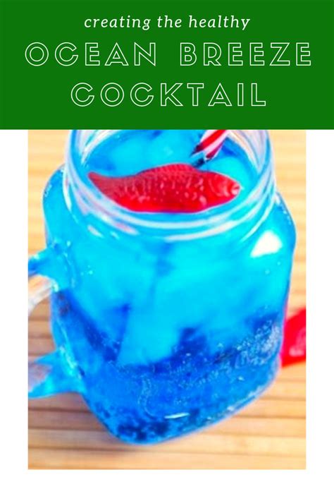 Ocean Breeze Cocktail Do You Need To Make Anything Refreshing In Only Two Minutes Check Out