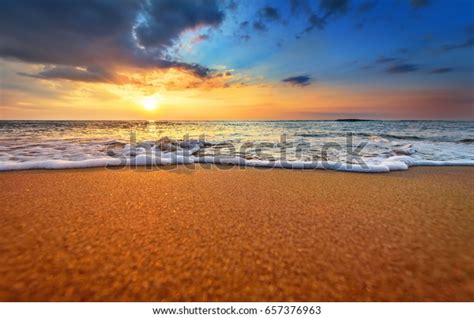 Early Morning Sunrise Over Sea Stock Photo Edit Now 657376963