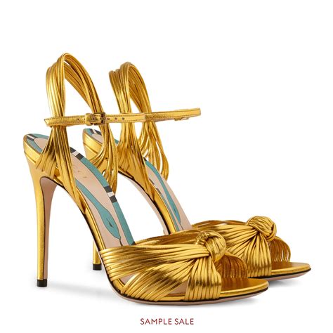 Metallic Gold Sandal Gucci Womens Sandals 431943b8b008016