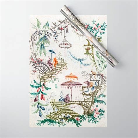 Buy Enchanted Forest Chinoiserie Wrapping Paper By