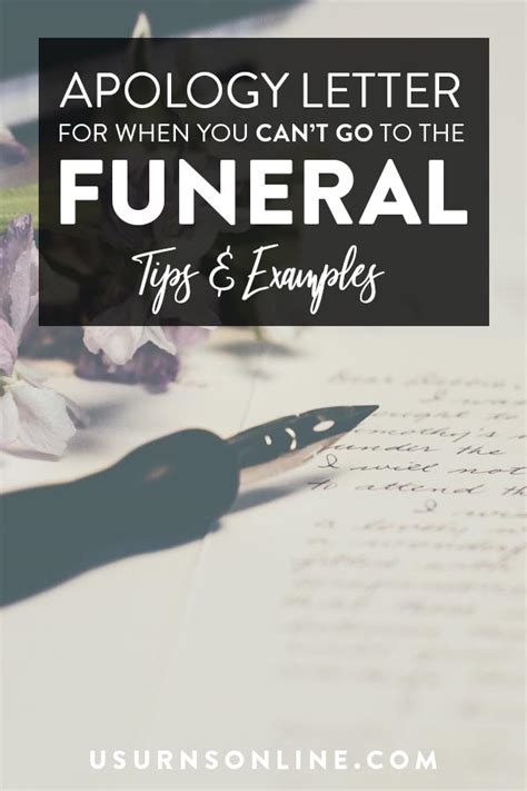 With profound regrets, i write this to express sincere apology for my inability to attend the examination held last week on physics. Unable to Attend Funeral Letter (Free Examples) » Urns ...