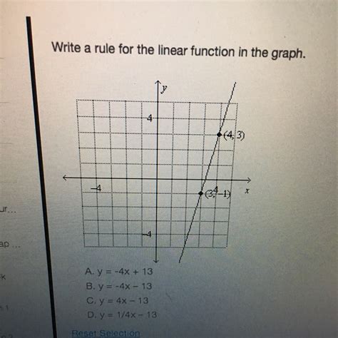 Write A Rule For The Linear Function In The Graph