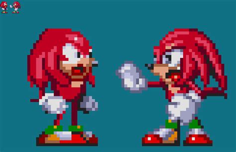 Sonic 3 Prototype Knuckles Meets Another Knuckle By Abbysek On Deviantart