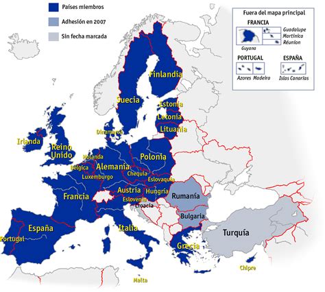 Mapa Político De La Unión Europea Eduardoprietonegro