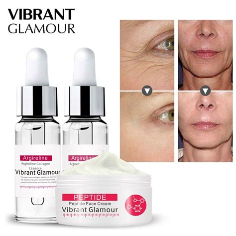Vibrant Glamour Argireline Collagen Face Cream Serum Eye Serum Set Anti Wrinkle Anti Aging