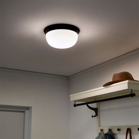 SKURUP Ceiling/wall lamp - black - IKEA