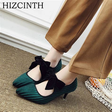 Hizcinth 2018 Spring Mary Jane Shoes Woman Fashion Bowknot Shallow