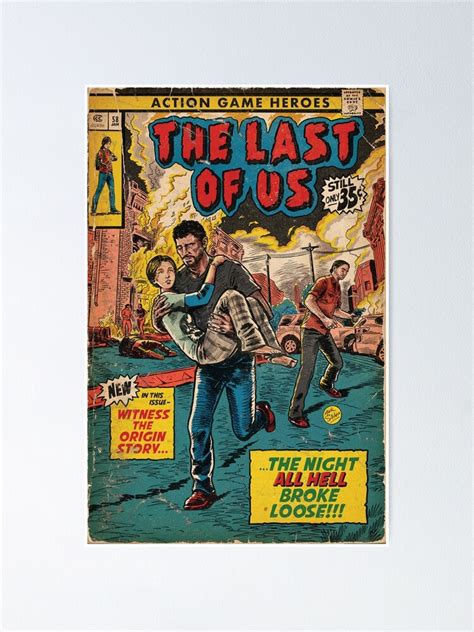 The Last Of Us Intro Comic Cover Fan Art Poster For Sale By