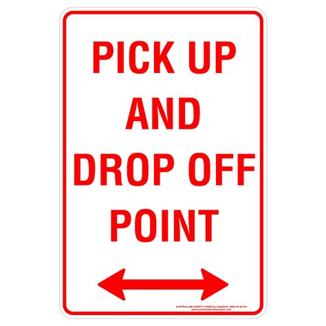 Pick Up And Drop Off Point - Discount Safety Signs New Zealand