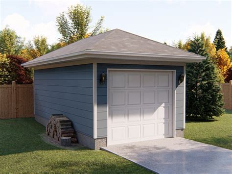 4 Car Garage Plans With Hip Roof 2 Car Garage With Shop Plans 864