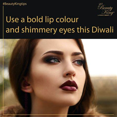 Beautykingtips Use A Bold Lip Colour And Shimmeryeyes This Diwali