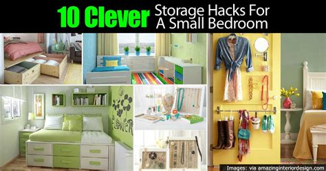 10 Clever Tiny Bedroom Storage Hacks