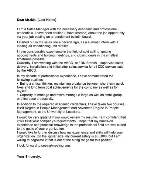 Cover letter example with salary requirements. 34 Best Salary Requirements Cover Letters (+Tips) ᐅ ...