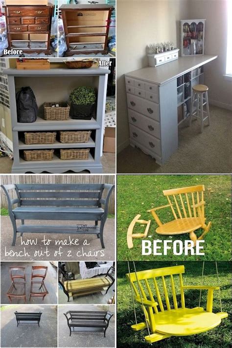 Upcycling furniture is a great way to spend an evening. Upcycled Bedroom Furniture | Upcycle Old Chairs | Home ...
