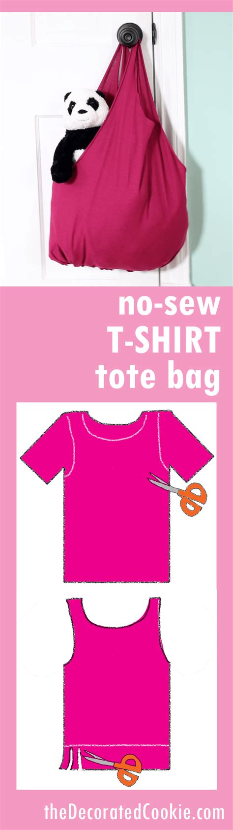 No Sew T Shirt Tote Bag Upcycle An Old T Shirt