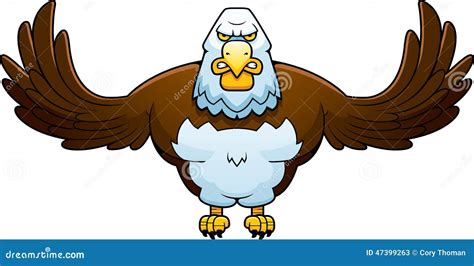 Cartoon Powerful Eagle Stock Vector Image 47399263