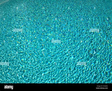 Blue Swimming Pool Rippled Water Detail Stock Photo Alamy
