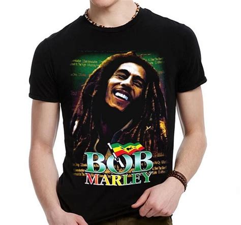 Bob Marley 3d T Shirt Print 2016 Fashion Leisure 100 Cotton Men T