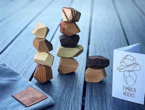 11 Tumi Ishi Wood Balancing Rocks Wooden Stones Building Block Etsy