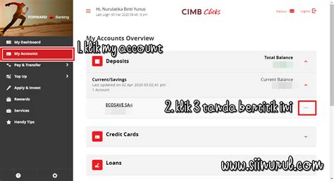 Banks vary on how to receive your statement, but typically there will be a link at the top for statements, possibly under account or account services. once you find this page, you will have access to downloadable, pdf versions of your bank statements. Cara Dapatkan Bank Statement CIMB Bank Melalui CIMBClicks ...