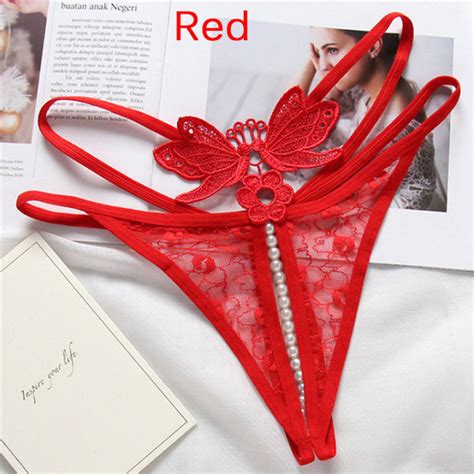 sen women underwear thong bow lace crotchless intimates sexy panties women briefs th