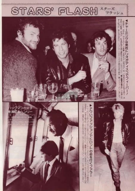 John Travolta Sylvester Stallone Farrah Fawcett 1983 Picture Clipping
