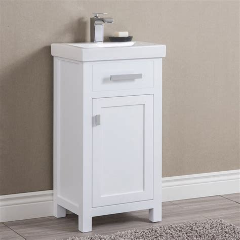 Consider first what you'll be storing in cabinetry before deciding on a design. Knighten 18" Single Bathroom Vanity Set & Reviews | Joss ...