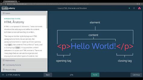 Learn Html With Codecademy Introduction To Html Part 1 Youtube