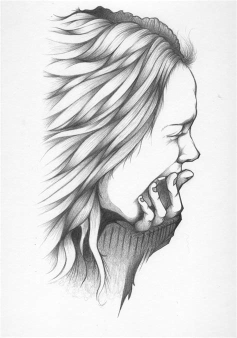 Depressed Girl Drawing At Explore Collection Of Depressed Girl Drawing