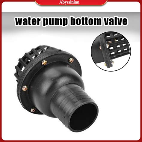 Pvc 2 Fit Pvc Low Pressure Flat Check Water Pump Foot Valve Black For