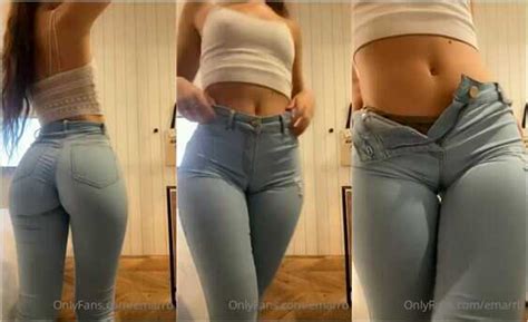Emarrb Tight Jeans Cameltoe Pussy Tiktok Thots