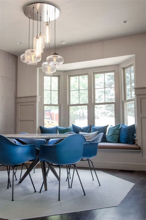 Modern Chandelier Lighting Illuminates Massachusetts Dining Room