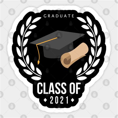 2021 Grad Senior Class Of Design Grad T Idea Cute Cool Sticker