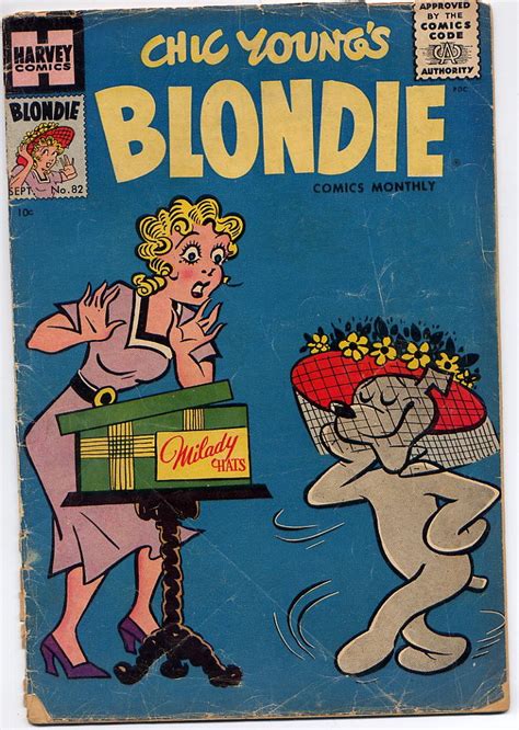 Blondie Comics Monthly 82 Gd 2 0 Harvey Comics 1955 Dagwad And Blondie Blondie Comic