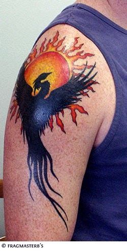 Phoenix bird black phönix tattoo. world tattoo legends: Phoenix tattoo design