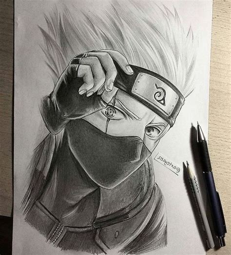 Kakashi Dibujo Naruto Sketch Drawing Naruto Sketch Anime Character My