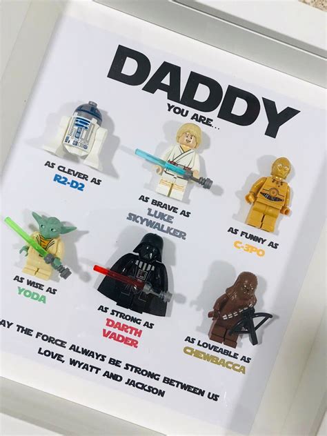 Make your gift giving count, this list of gift ideas below has something for every type of dad. Star Wars Gift - Father's Day Gift - Star Wars Minifigure ...