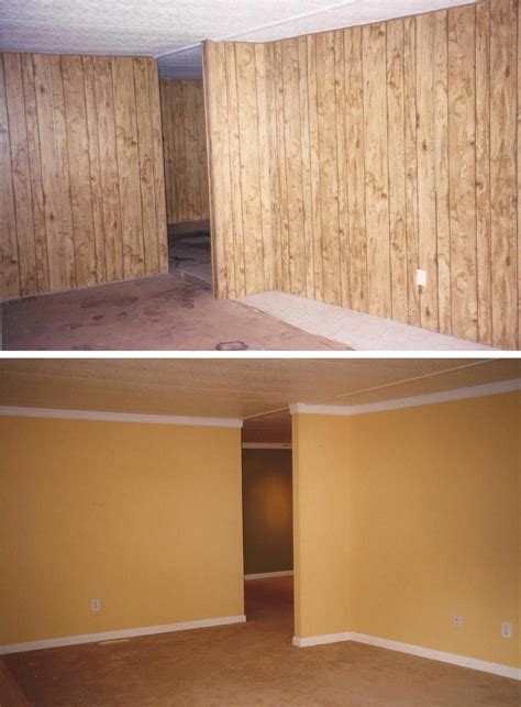 When i say is sounds cheap, that because if you tap on it the sound is like tapping on a cardboard box. Don't remove Wood Panels -prime, drywall mud, paint # ...