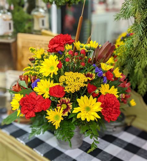Fancy Fall Arrangement Lenoir City Florist - Broadway Flower Shop