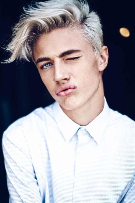 Iconic Image Blonde Guys Mens Hair Colour Bleached Hair