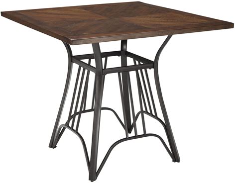 Zanilly Two Tone Square Counter Height Dining Table From Ashley D507