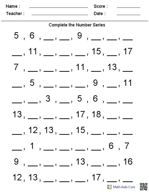 11 Best Images Of Fourth Grade Number Patterns Worksheets Math Number