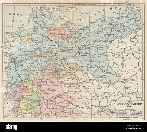 Map Of The German Empire 1914 Hi Res Stock Photography And Images Alamy