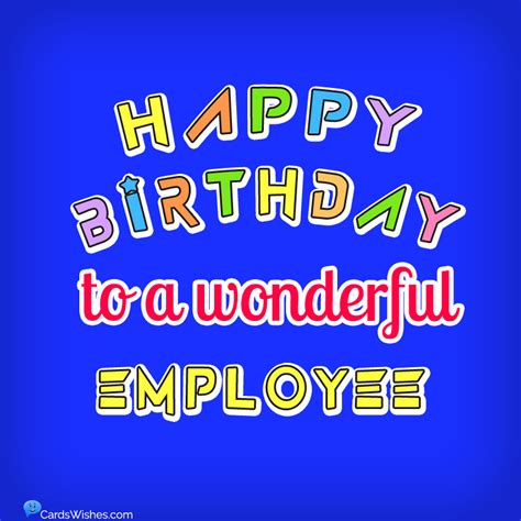 50 Best Birthday Wishes For Employee And Staff Cards