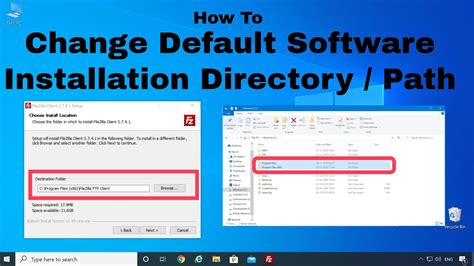 How To Change Default Software Installation Directory Location Path