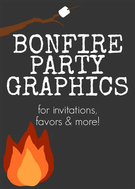 Bonfire Party Invitations Free Printable