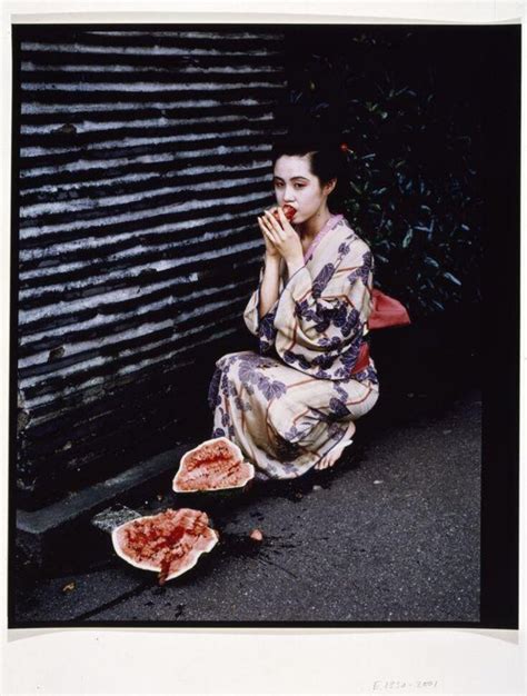 Geisha Girl With Watermelon From The Series Akt Tokyo Araki
