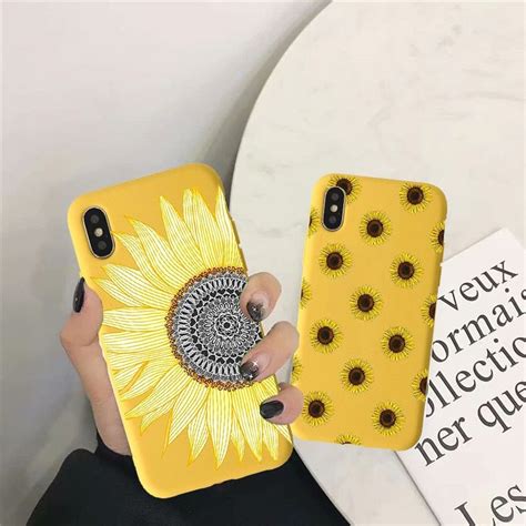 buy cute summer daisy sunflower flower phone case for iphone at free shipping to 185