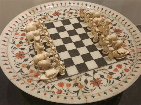 Chess Set From Medieval India With The Pieces Shaped After Their